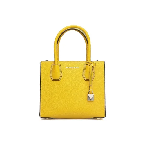 MICHAEL KORS Mercer Коровья кожа Аккордеонная сумка Сумка Сумка через плечо Сумка через плечо Маленькая Женская Ярко-желтая