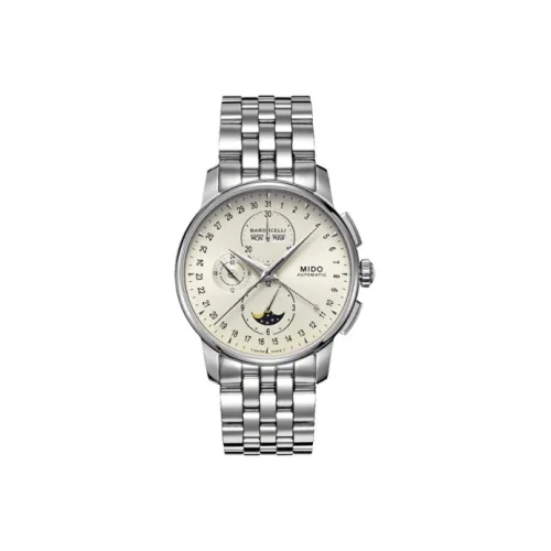 MIDO Baroncelli Автоматический Механический Механизм Мужские Часы Часы 42 мм Серебристый Циферблат