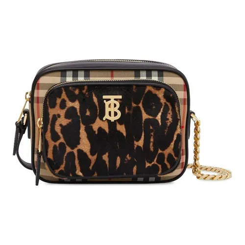 Burberry Телячья кожа Хлопок Полиэстер Сумка на плечо Женская Светлый Умбра