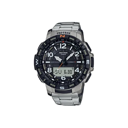 CASIO Collection PRO TREK Collection PRT Кварцевый механизм Титановый сплав Ремешок Часы Мужские Черный циферблат PRT B50T 7