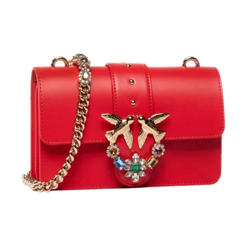 PINKO SIMPLY Кожа Swallow Сумка Сумка через плечо Женская Красная