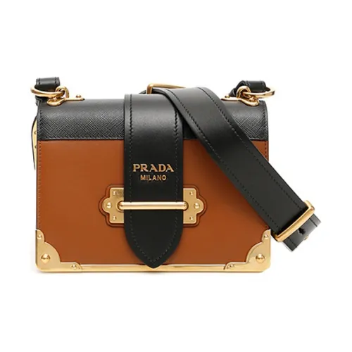 PRADA Коровья кожа Маленькая квадратная сумка сумка через плечо женская