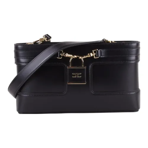 Elisabetta Franchi Кожа Клатч Сумка через плечо Женская Черная
