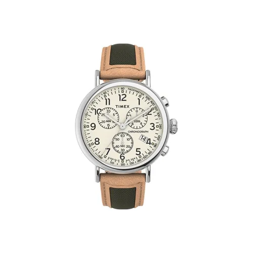 TIMEX Мужские часы Кварцевый механизм Тканевый ремешок Белый циферблат