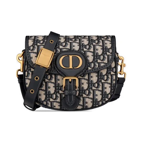 DIOR Bobby Ткань Сумка Сумка через плечо Сумка через плечо Маленькая Женская Джинсовая Синяя