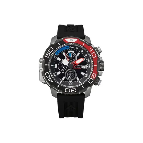 CITIZEN Ecology Drive Collection Светильник Кварцевый механизм Резиновый ремешок Часы Мужские Черный циферблат