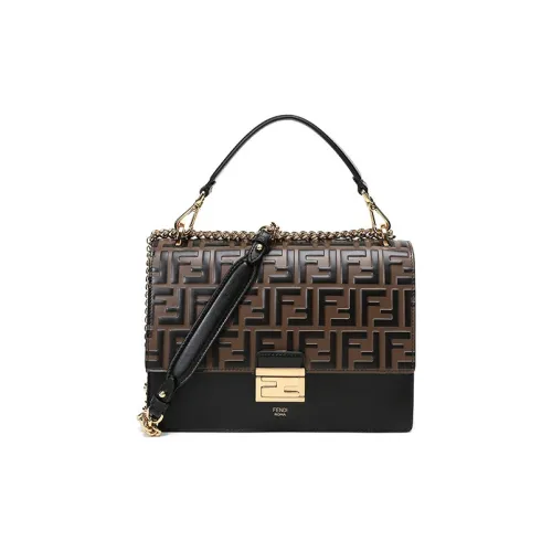 FENDI Kan I Кожа Аккордеонная Сумка Сумка через плечо Сумка Сумка через плечо Стандартная Женская