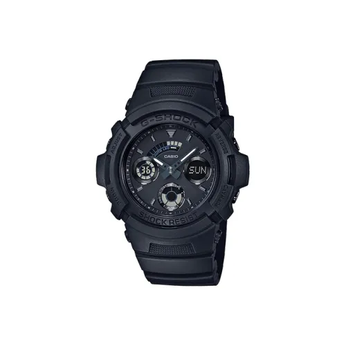 CASIO G SHOCK Collection Кварцевый механизм Смольный ремешок Часы Мужские Черный циферблат AW 591BB 1A