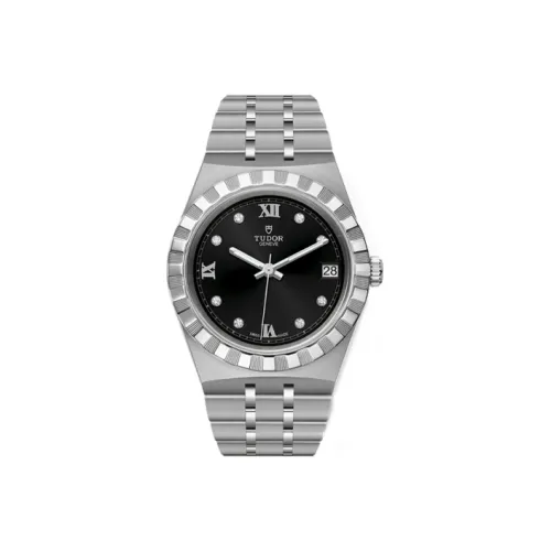 TUDOR Автоматический Механический Movement Женские Royal Collection Часы 34 мм Черные