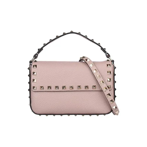 Valentino Кожа Одно Плечо Сумка Женская Розовая