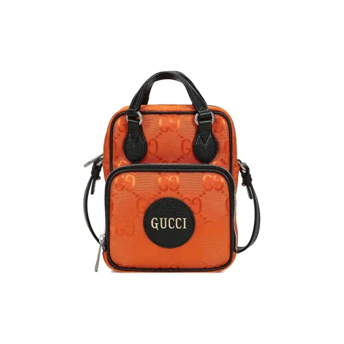 GUCCI Off The Grid Нейлоновая Сумка через плечо Сумка Обычная Унисекс Оранжевая Черная
