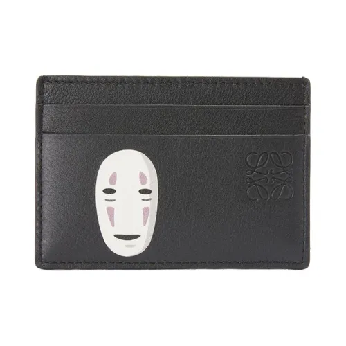 LOEWE Коровья кожа Держатель для карт Унисекс Черный