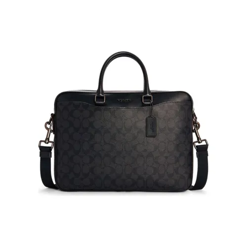 COACH PVC Briefcase Сумка Большая Мужская Черная