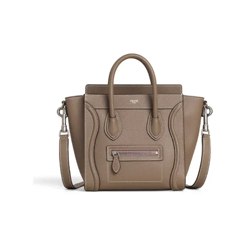 CELINE Классическая сумка из коровьей кожи сумка через плечо женская мышка серый