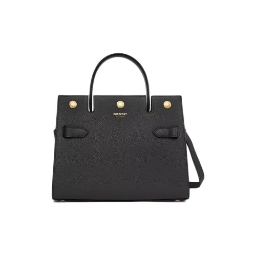 Burberry Title Корова Кожа Сумка Переносная Сумка через плечо Мини Женский Черный