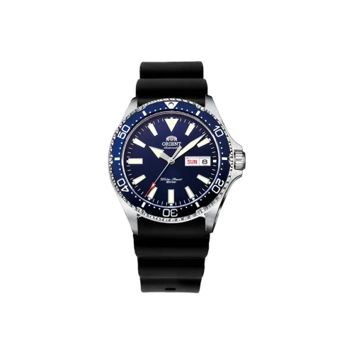 ORIENT Механический механизм нержавеющая сталь ремешок часы 41,5 мм мужские синий циферблат модель RA AA0006L19B