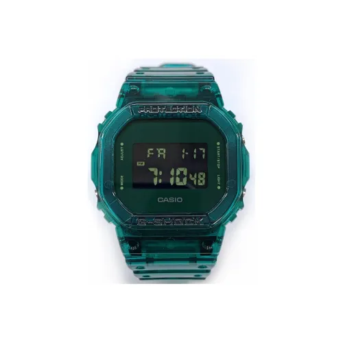 CASIO G SHOCK Collection Маленький Квадратный ТABLE Кварцевый механизм Смольный ремешок Часы Мужские Черный циферблат