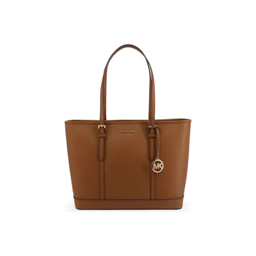 MICHAEL KORS Jet Set Travel Кожа Тоут Сумка Сумка для покупок Сумка на плечо Женская Карамельно-коричневый