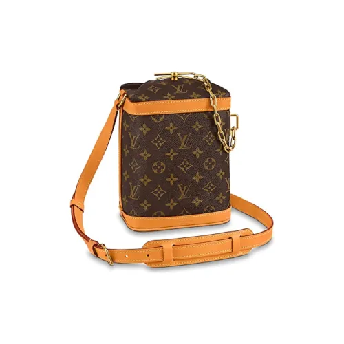 LOUIS VUITTON Tribute To Virgil Покрытый холст Коробка Стиль Позиционирование Сумки через плечо Сумка на плечо Мужская Коричневая