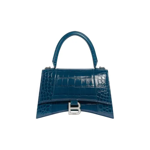 Balenciaga Крокодиловый узор Тисненая Коровья кожа Сумка через плечо Клатч Женский Синий