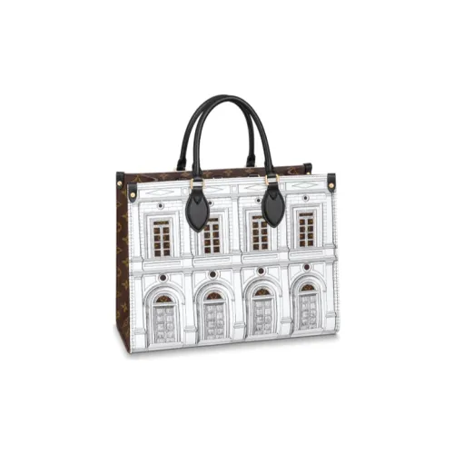 LOUIS VUITTON FORNASETTI Коллаборация ONTHEGO Телячья кожа