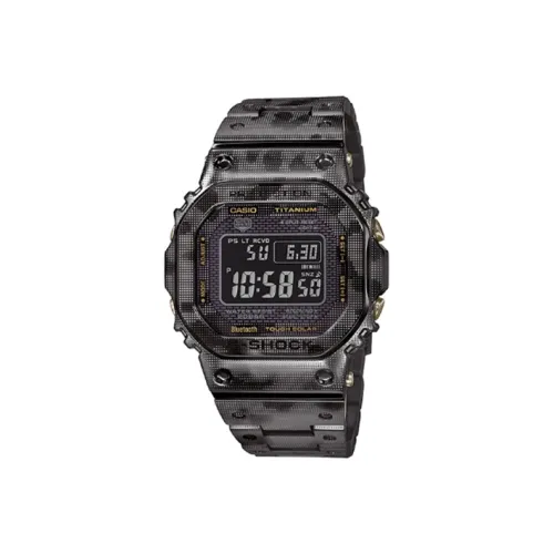 CASIO Кварцевый механизм Титан Ремешок Часы Мужские Черный циферблат