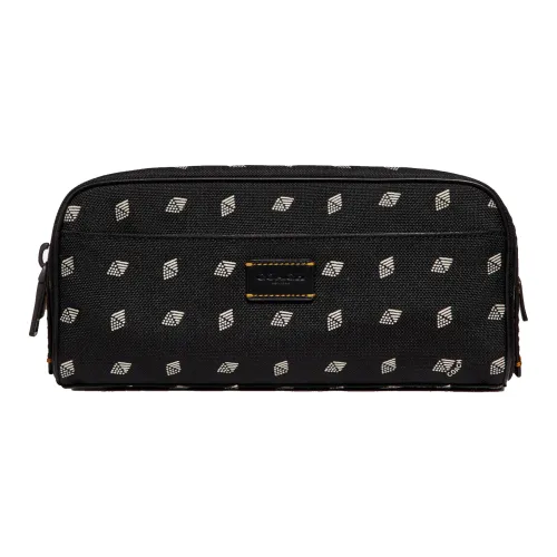 COACH Kitt С принтом Нейлон Косметичка Маленькая Женская Черная