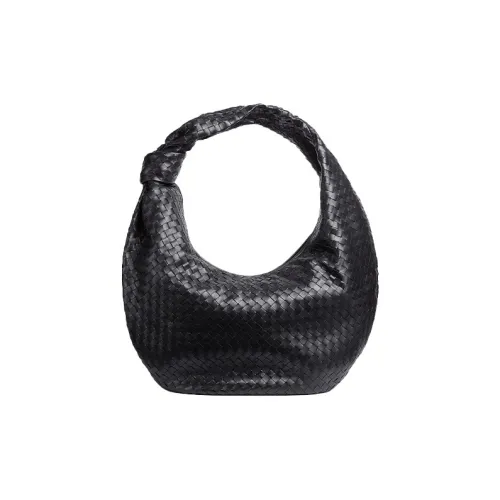 Bottega Veneta Jodie Кожа Одно плечо Сумка Женские Nero Зеленый