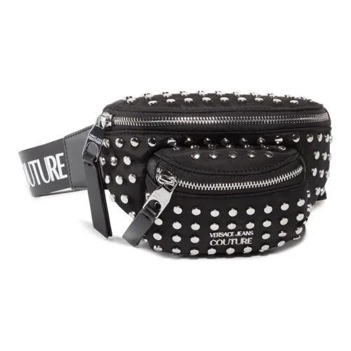 VERSACE JEANS COUTURE Полиэстер Сумка через плечо Бананка Унисекс Черный