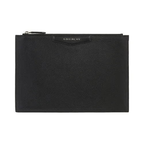 GIVENCHY Sheepskin Clutch Unisex Black