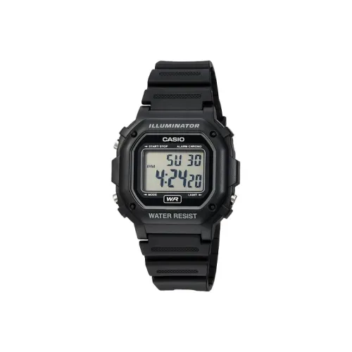 CASIO YOUTH Collection Силикон Мини Блок Электронный Механизм Смола Ремешок Часы Мужские Черный Циферблат