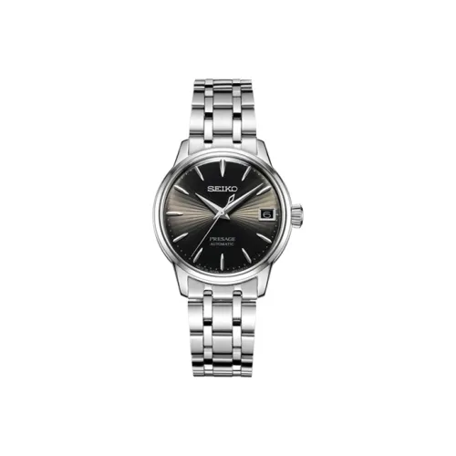 SEIKO Механический механизм Женские часы серии Presage 33,75 мм*11,29 мм Черный