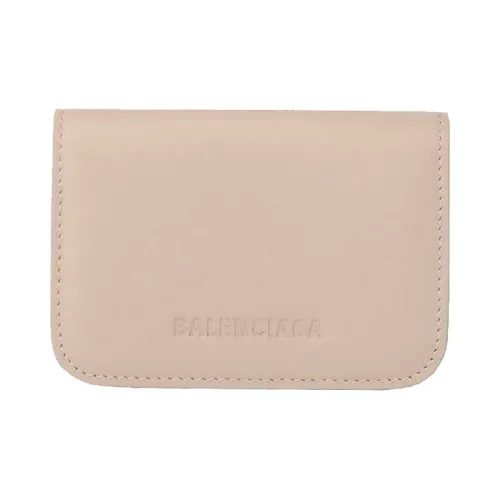 Balenciaga Sheepskin Wallet Mini Women's Light Beige