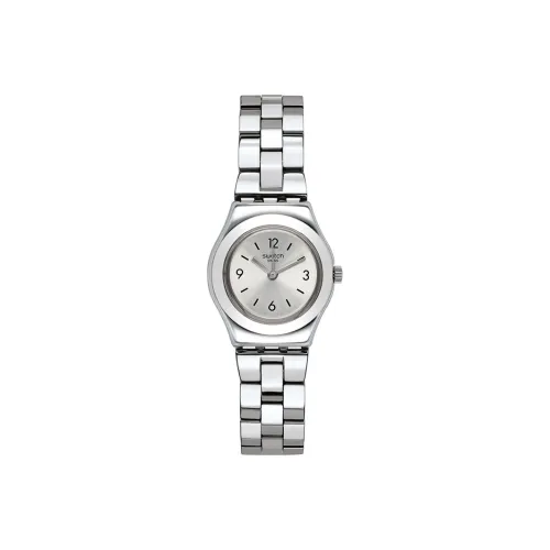 Swatch Quartz Movement Женские часы 25 мм Серебряные