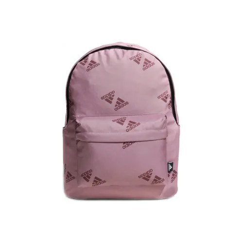 Adidas Переработанный полиэстер рюкзак двойное плечо стандартный унисекс фиолетово-розовый