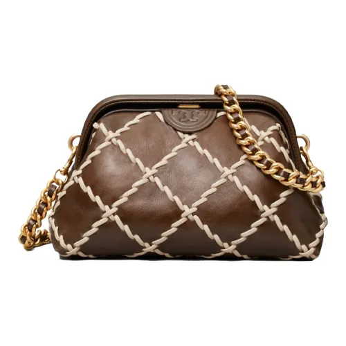 TORY BURCH Fleming Мягкая кожа Сумка через плечо Женская Кофейного цвета