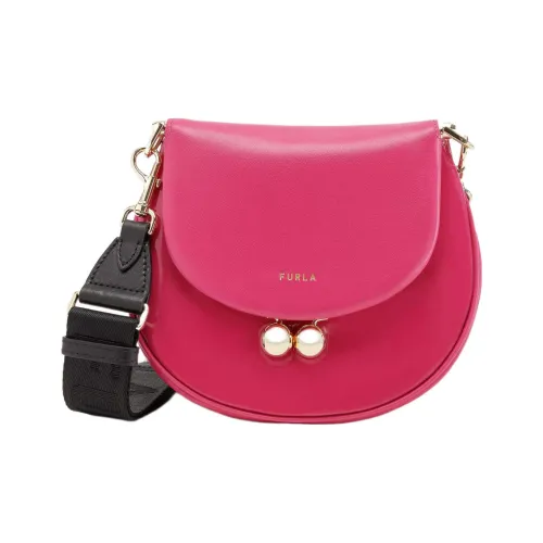 Furla Мягкая Телячья Кожа Свинка Сумка Сумка через плечо Мини Женская Темный Персиковый Красный Светлый Персиковый Красный