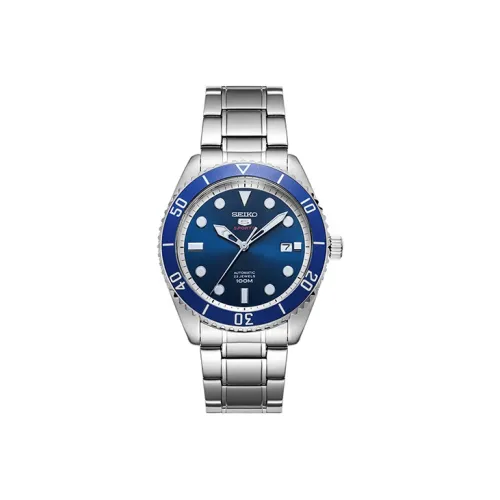 SEIKO Автоматический Механический Механизм Мужские Часы 43,4мм*12,4мм Синий