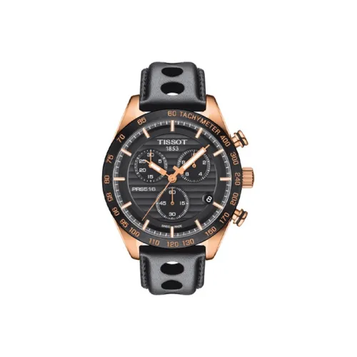 TISSOT Luchi 516 Series Кварцевый механизм Мужские часы Часы 42 мм Черный циферблат Корпус из нержавеющей стали