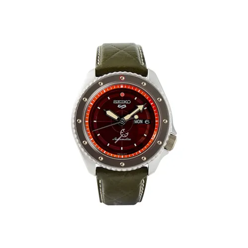 SEIKO Механический Мужской Часы из коллекции ONE PIECE, 42,5 мм, Красный