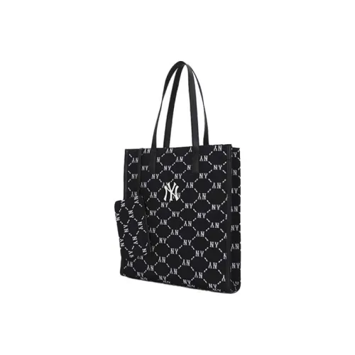 MLB MONOGRAM Коллекция Полиэстер Комбинированная Сумка Тоут Сумка Сумка для покупок Сумка через плечо Сумка Обычная Женская Черная