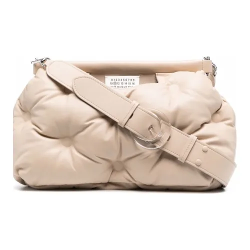 Maison Margiela Glam Slam Lambskin Cloud Bag Portable Crossbody Bag Shoulder Bag Women's Light Umber