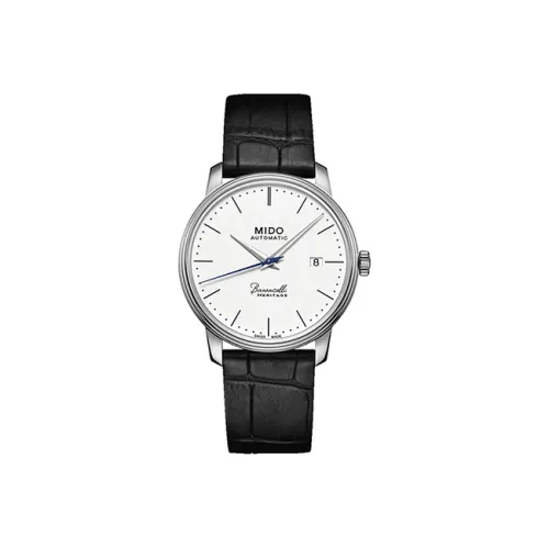 Mido Baroncelli Collection Мужские часы Автоматический механический механизм 39 мм Белый циферблат