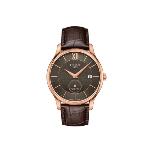 TISSOT Автоматический Механический Механизм Мужские Часы Junya Collection 40 мм Кофейного Цвета
