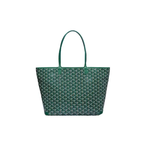 GOYARD Artois Холст Телячья кожа Тоут Сумка Сумка для покупок Сумка через плечо Сумка Женская Зеленая