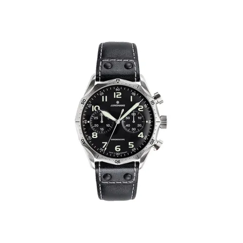 JUNGHANS Автоматический Механический Часы Мужской Pilot Collection 43,3 мм Черные
