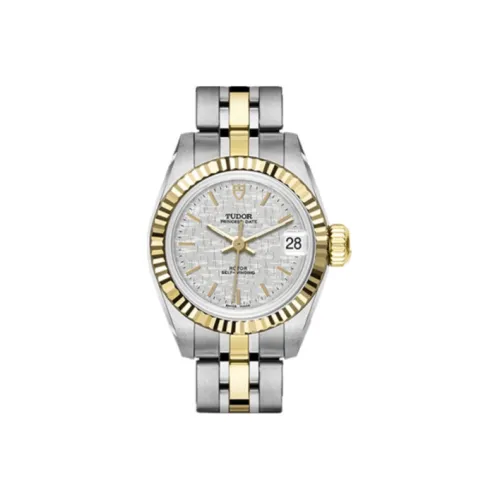 TUDOR Автоматический Механический Движение Женские Часы Prince and Princess Collection 22 мм Серебряные