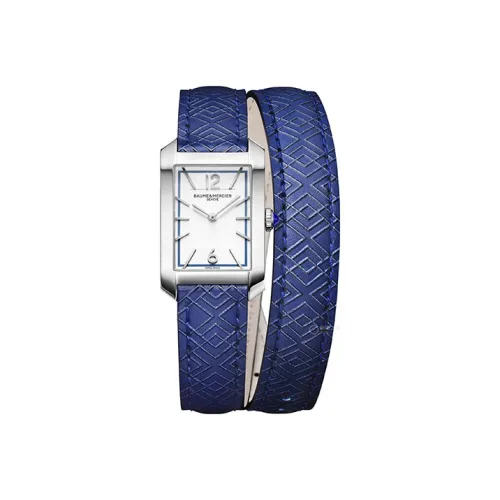 Baume & Mercier Кварцевый механизм, женские часы из коллекции HAMPTON, серебристый корпус