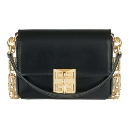 GIVENCHY 4G Коробка Гладкая Коровья Кожа Сумка через плечо Средний Женский Черный