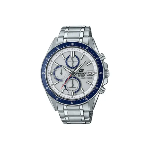 CASIO EDIFICE Кварцевый механизм нержавеющая сталь ремешок мужские часы серебристый циферблат